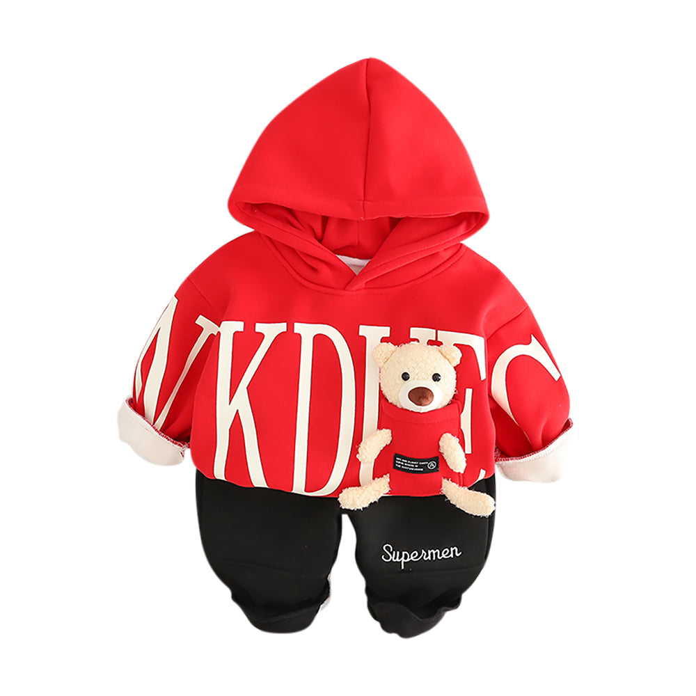 Boys Printed Coat with Trousers