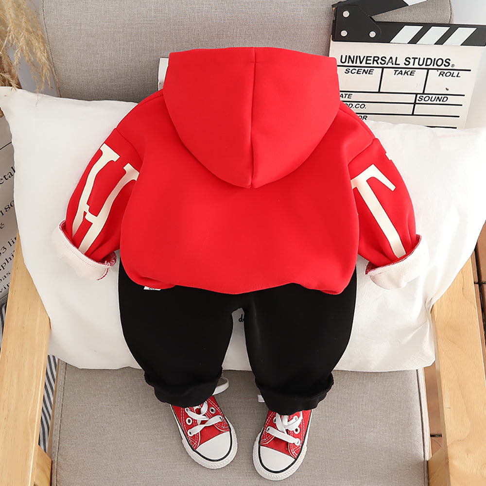 Boys Printed Coat with Trousers