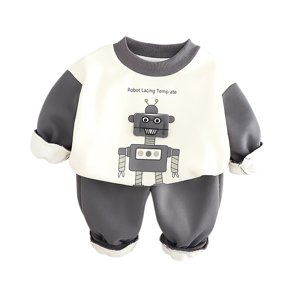 Boys Printed T-shirt with Trousers