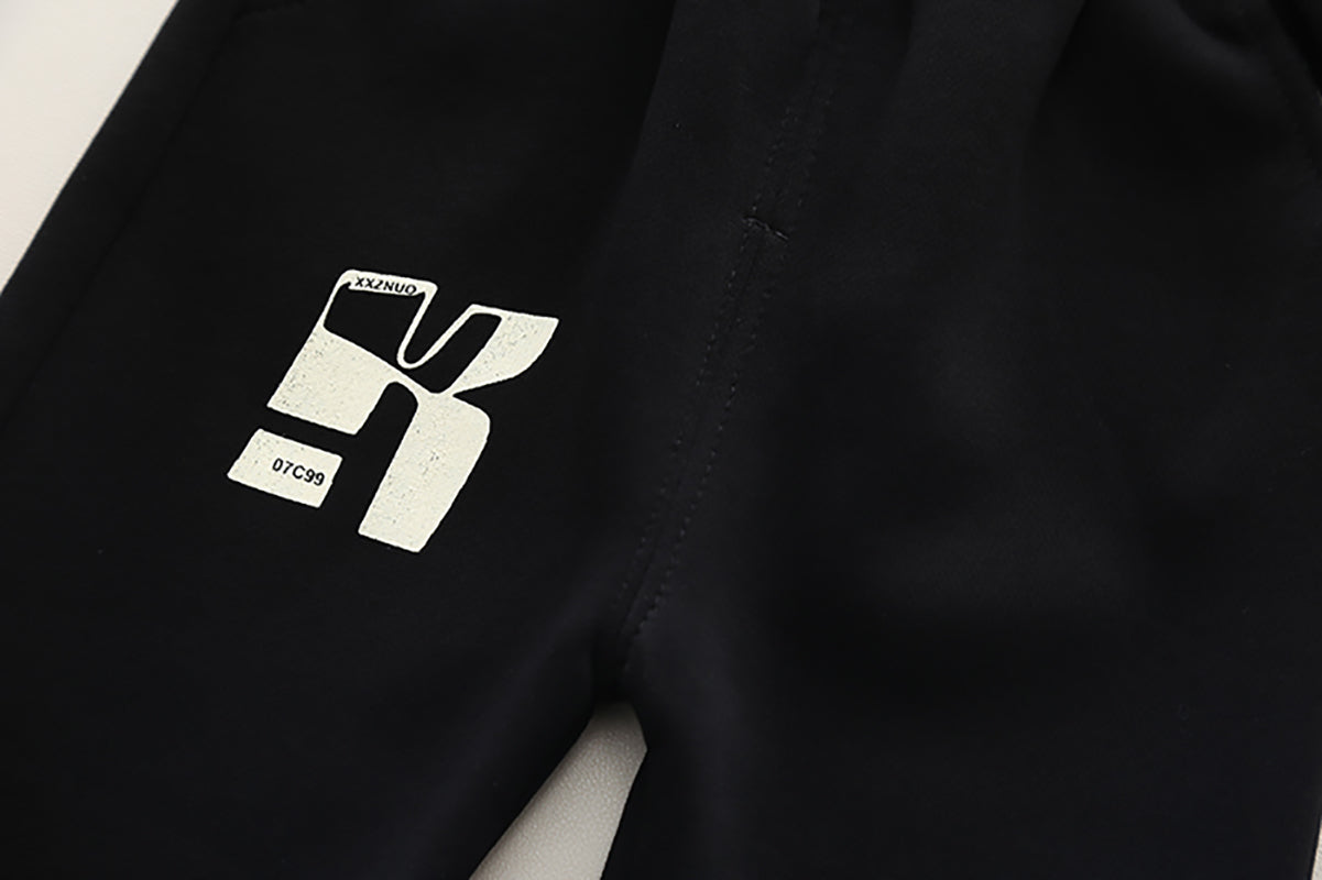 Boys Colourblocked Long Sleeves Coat With Trouser