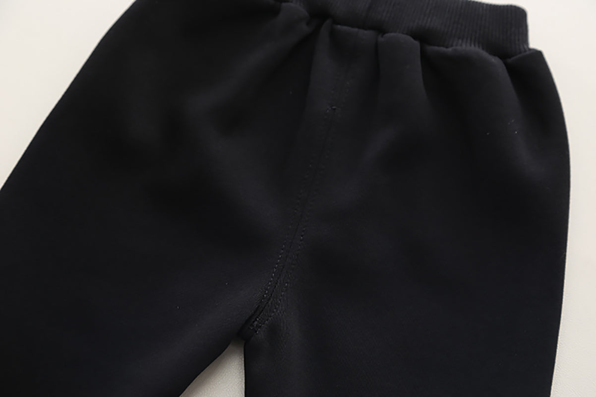 Boys Colourblocked Long Sleeves Coat With Trouser