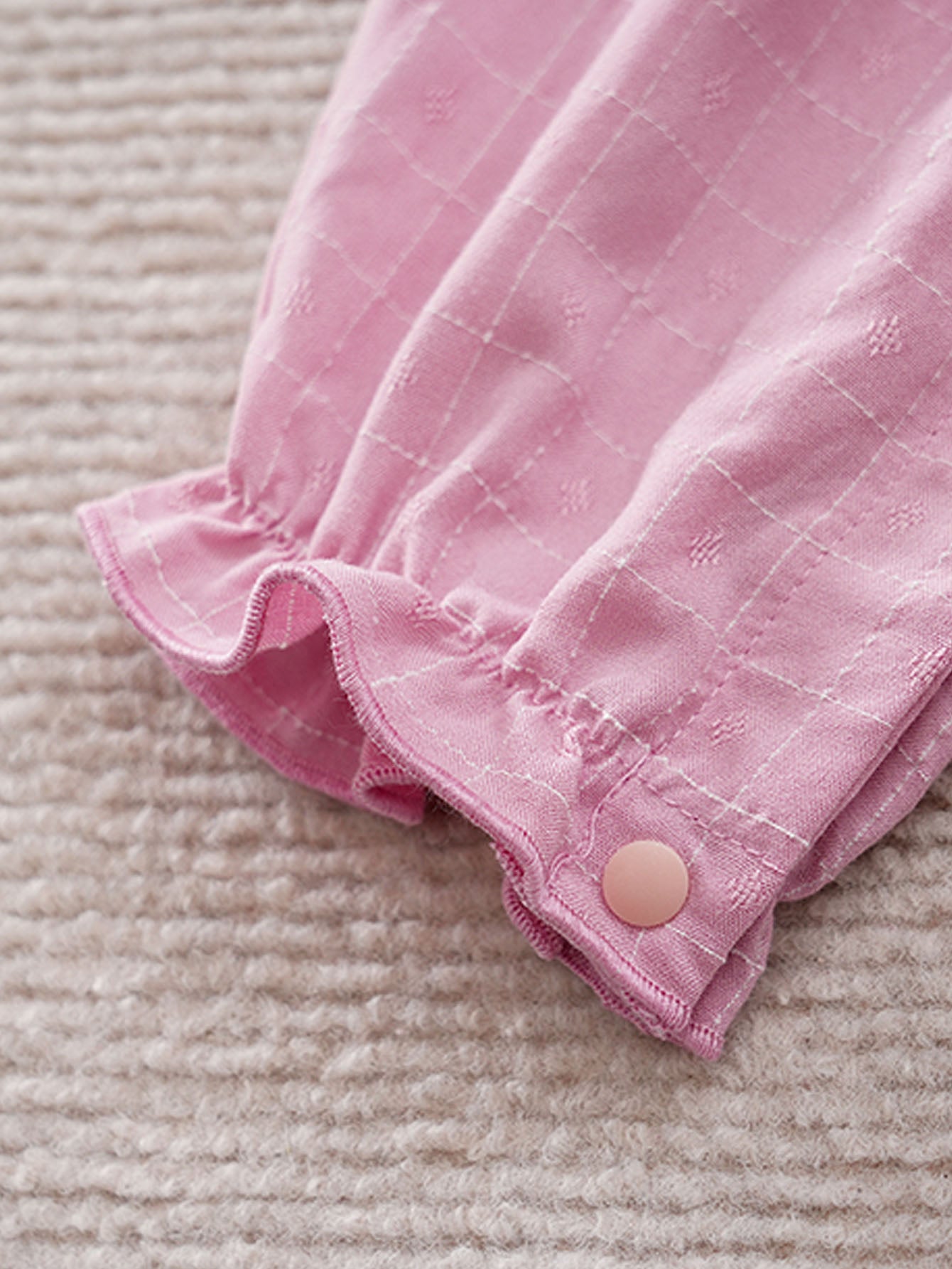 Infant Girls Pink Pure Cotton Romper