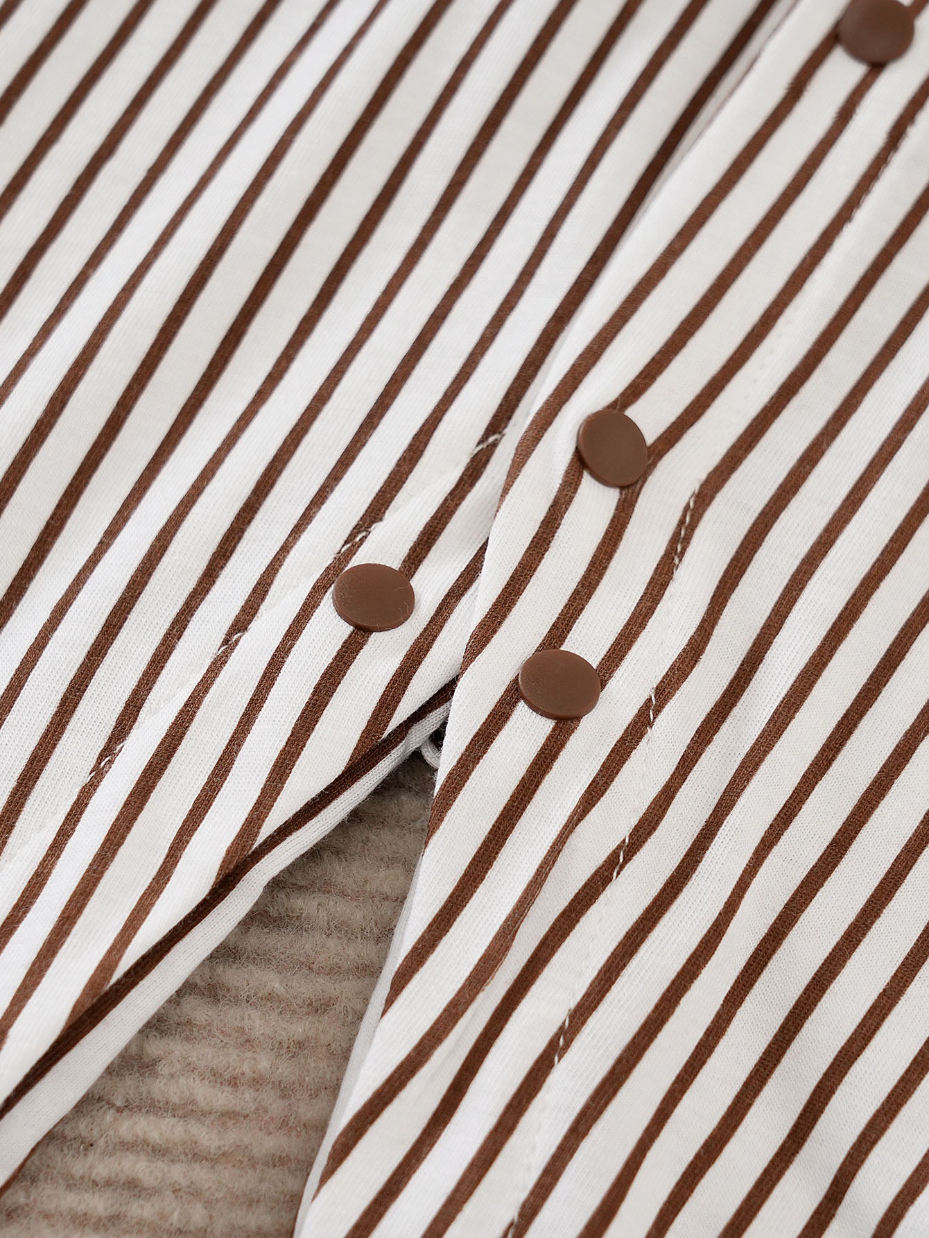 Boys Striped Cotton Rompers