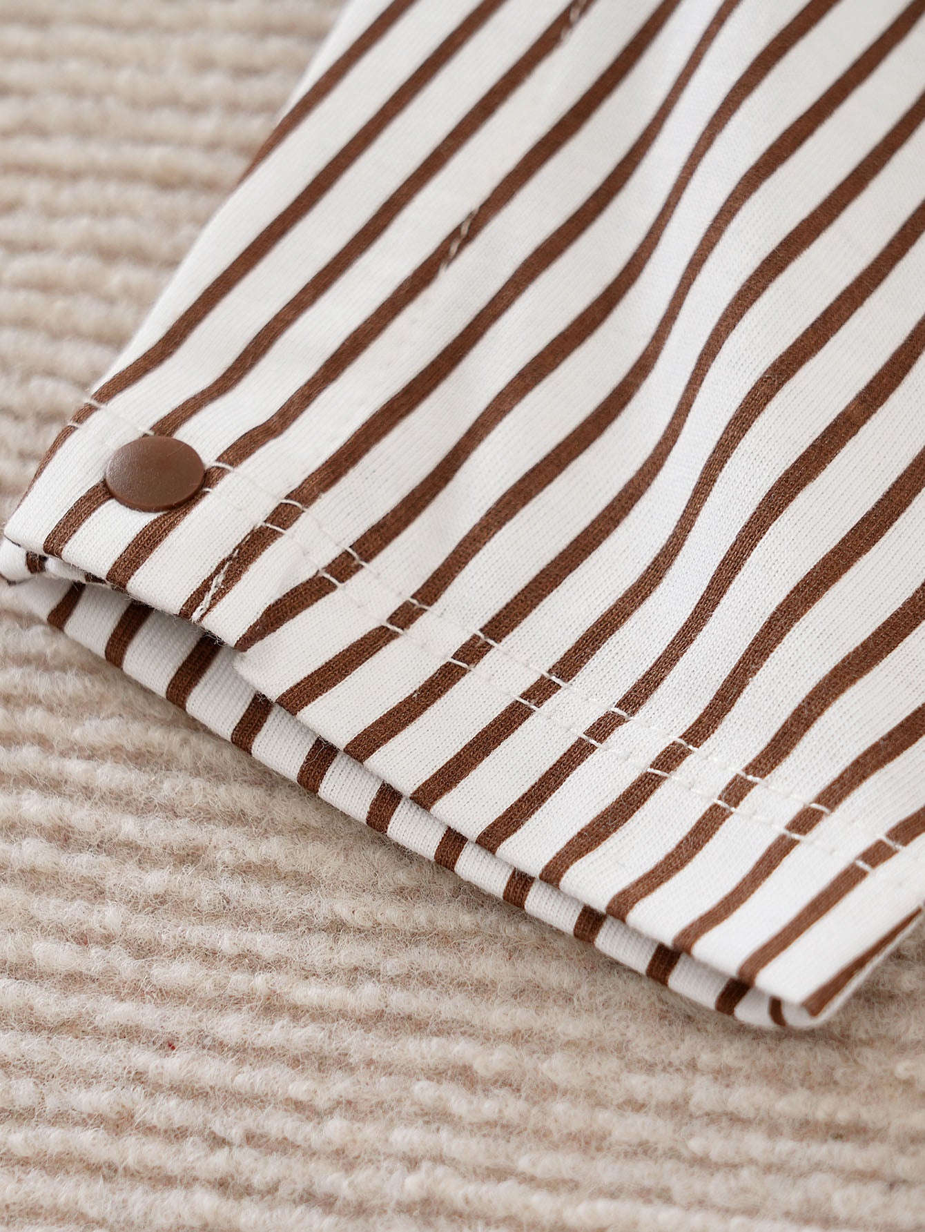 Boys Striped Cotton Rompers