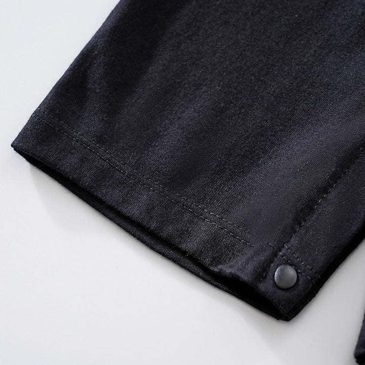 Black Infant Boys Printed Cotton Rompers