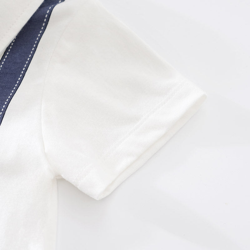 Infant Boys White Pure Cotton Rompers