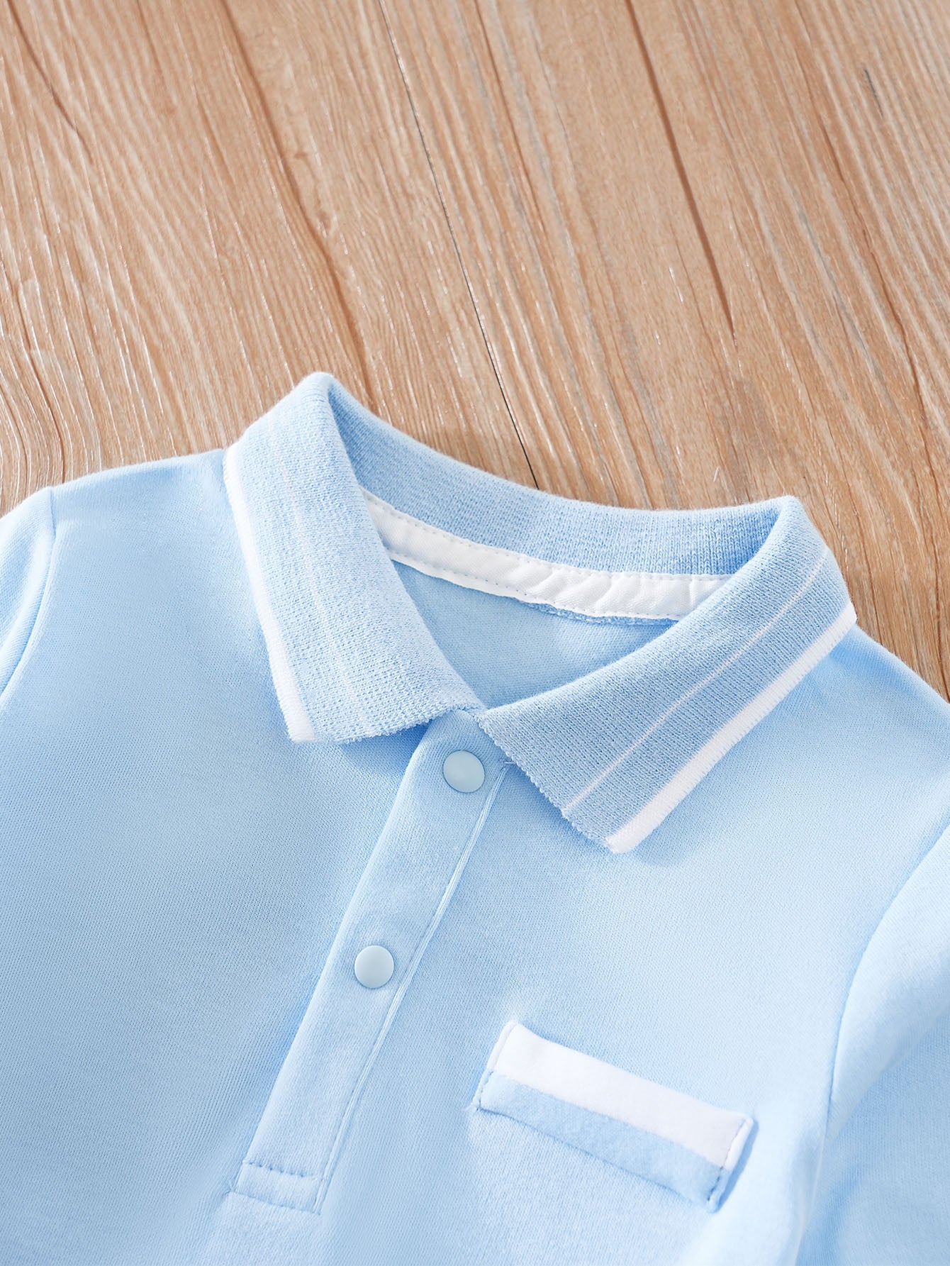 Infants Blue Pure Cotton Rompers