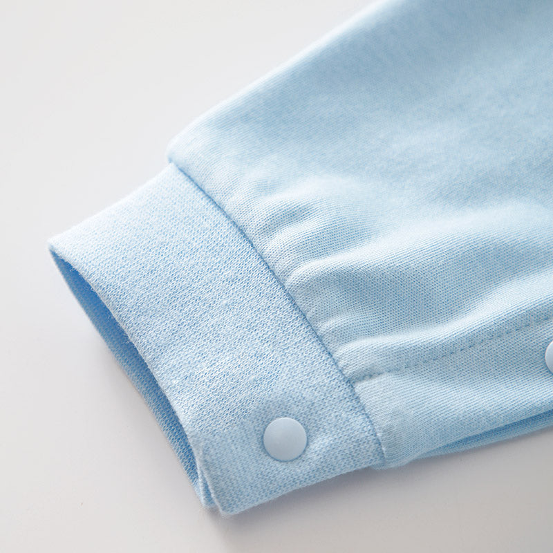 Infant Boys Blue & White Cotton Rompers