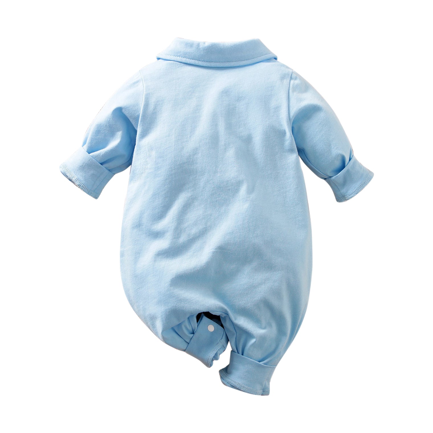 Blue Infant Boys Cotton Rompers