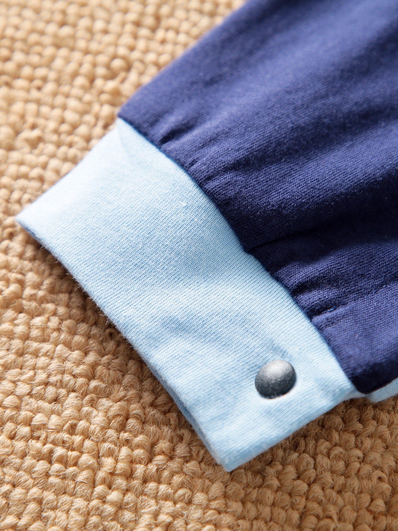 Blue Infant Boys Cotton Rompers