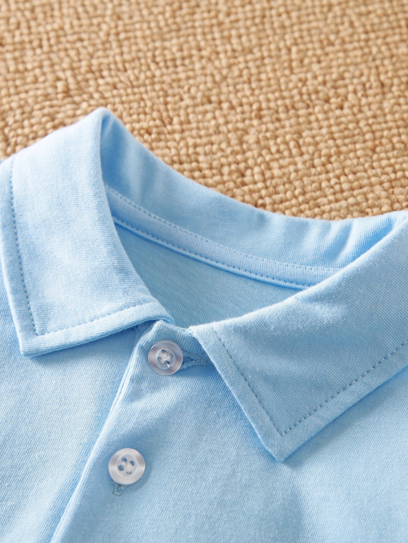 Blue Infant Boys Cotton Rompers