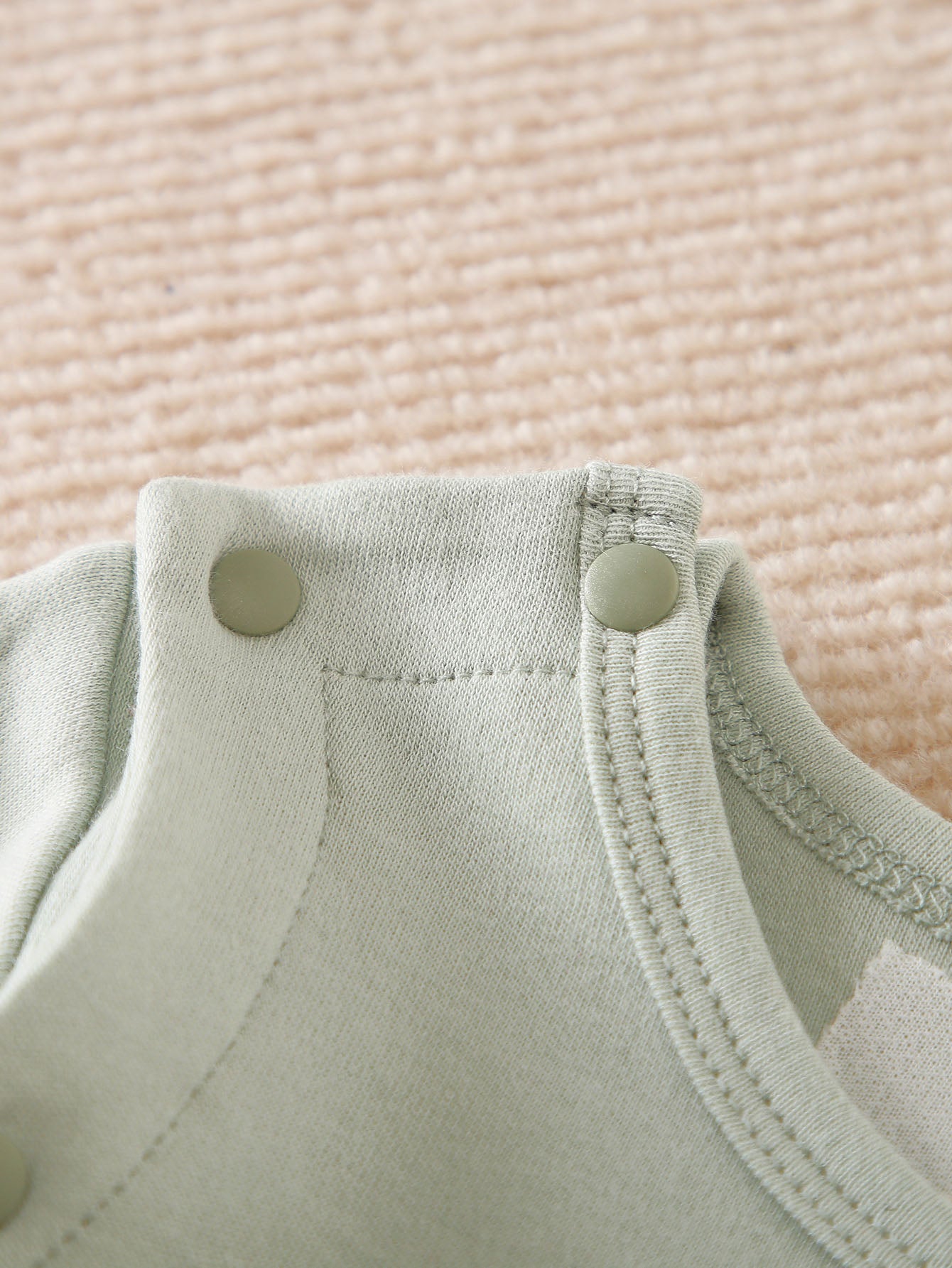 Infants Kids Green & Yellow Embroidered Cotton Rompers