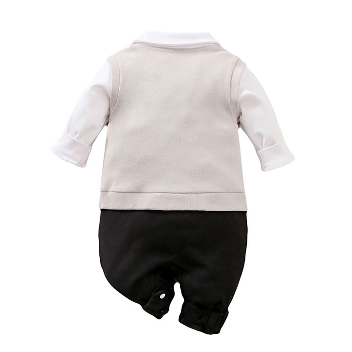 Boys Embroidered Pure Cotton Romper