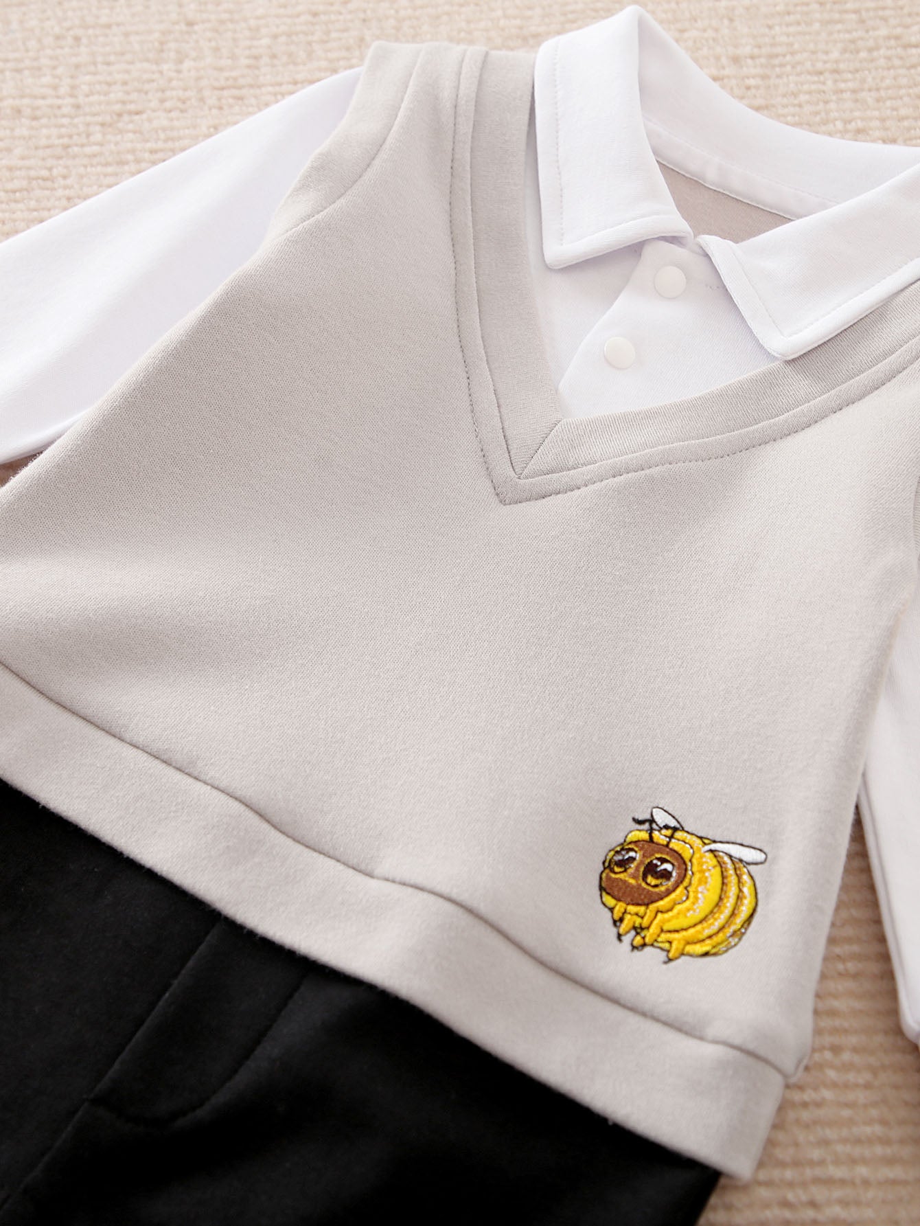 Boys Embroidered Pure Cotton Romper