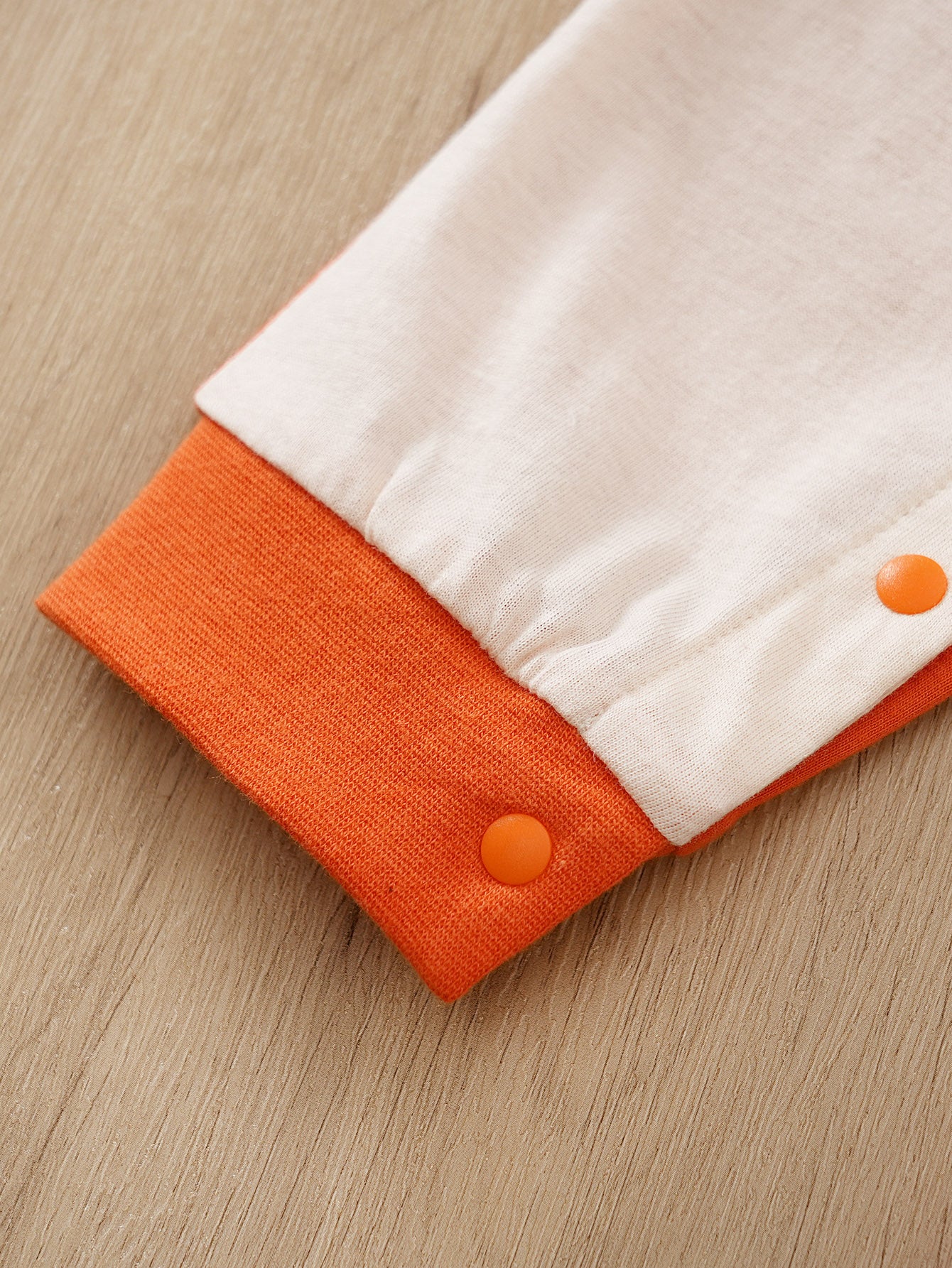 Infants Orange-Coloured Conversational Printed Pure Cotton Rompers