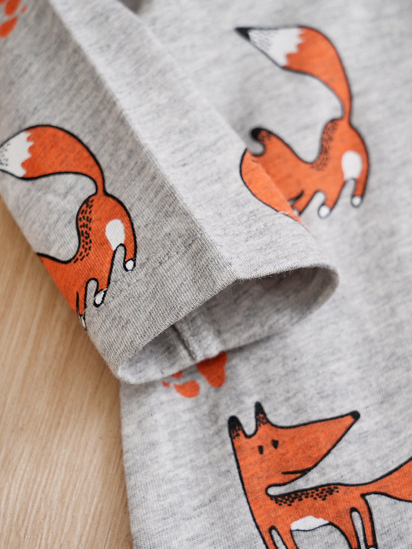 Grey Infants Printed Cotton Rompers