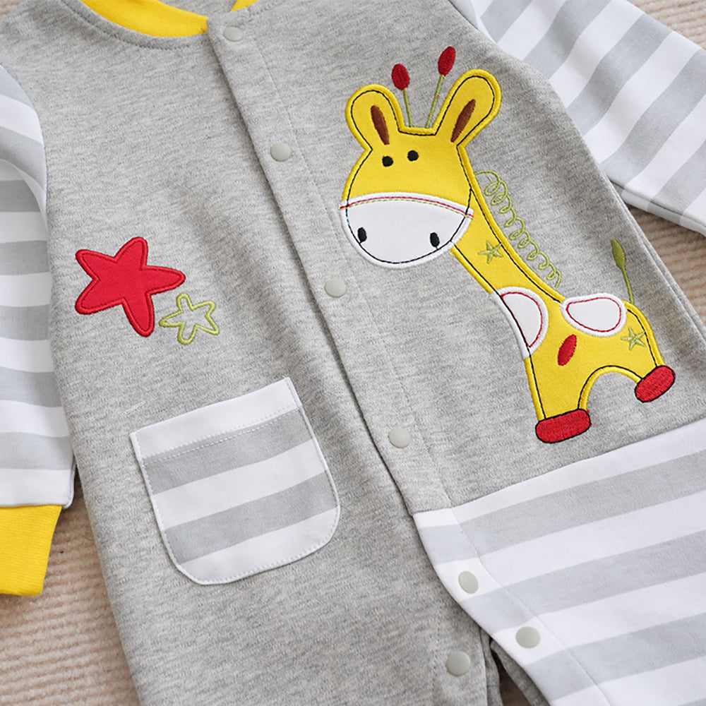 Boys Printed Cotton Rompers