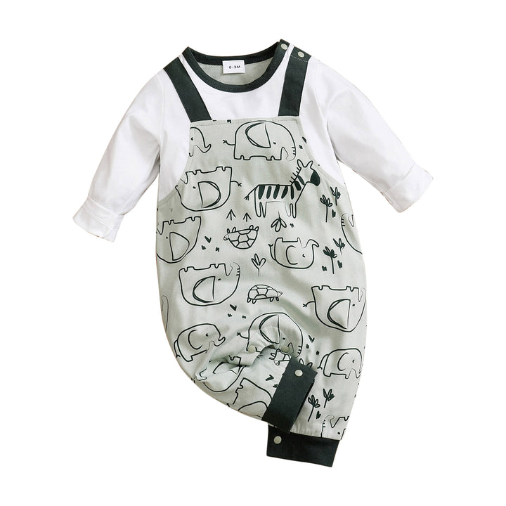 Infants Conversational Printed Cotton Rompers