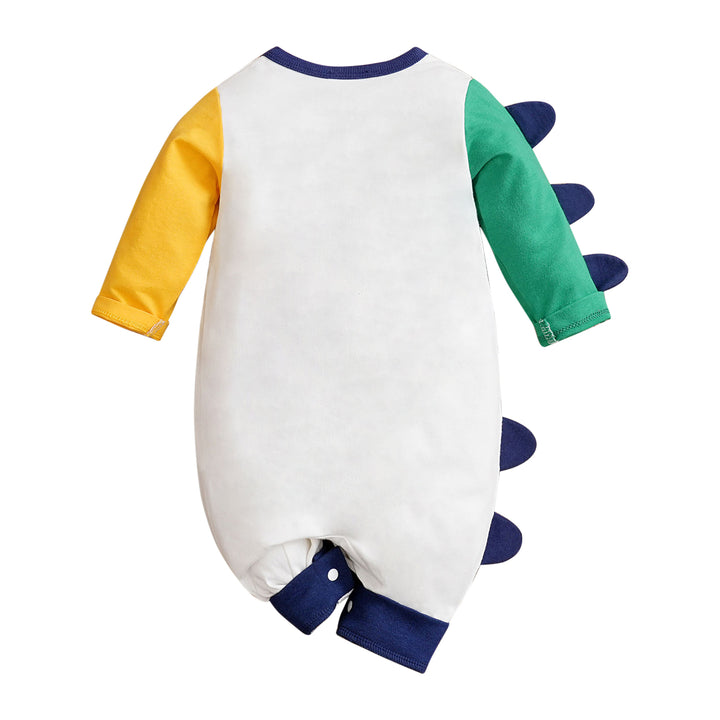 Infant Boys Graphic Printed Cotton Rompers