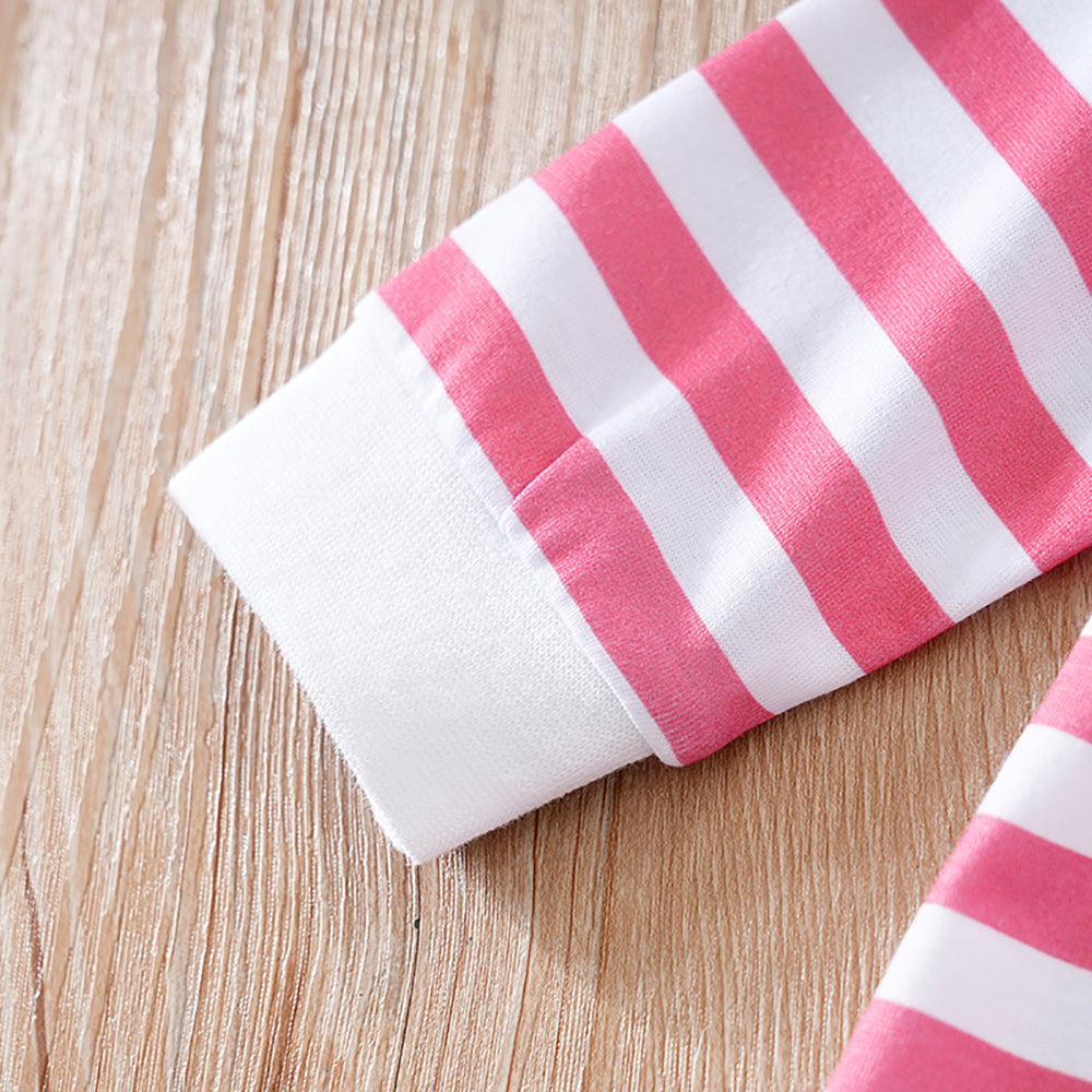 Infant Girls Striped Rompers
