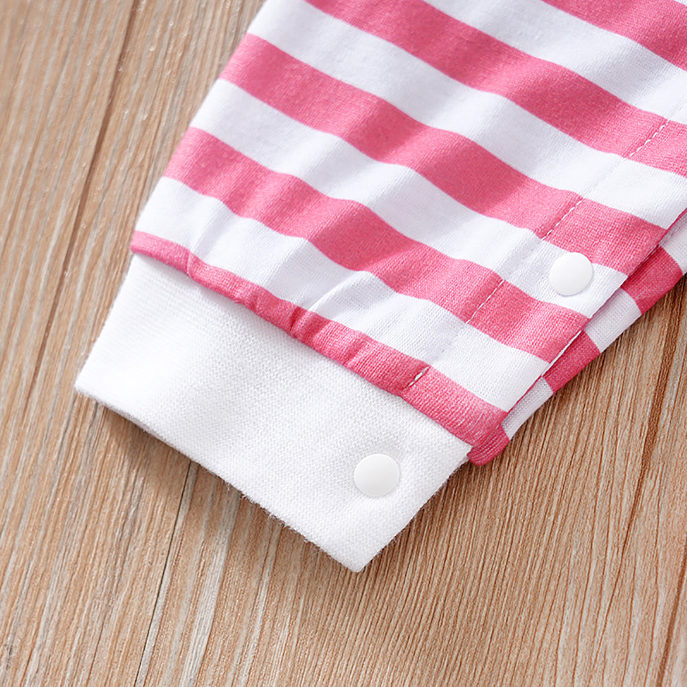 Infant Girls Striped Rompers