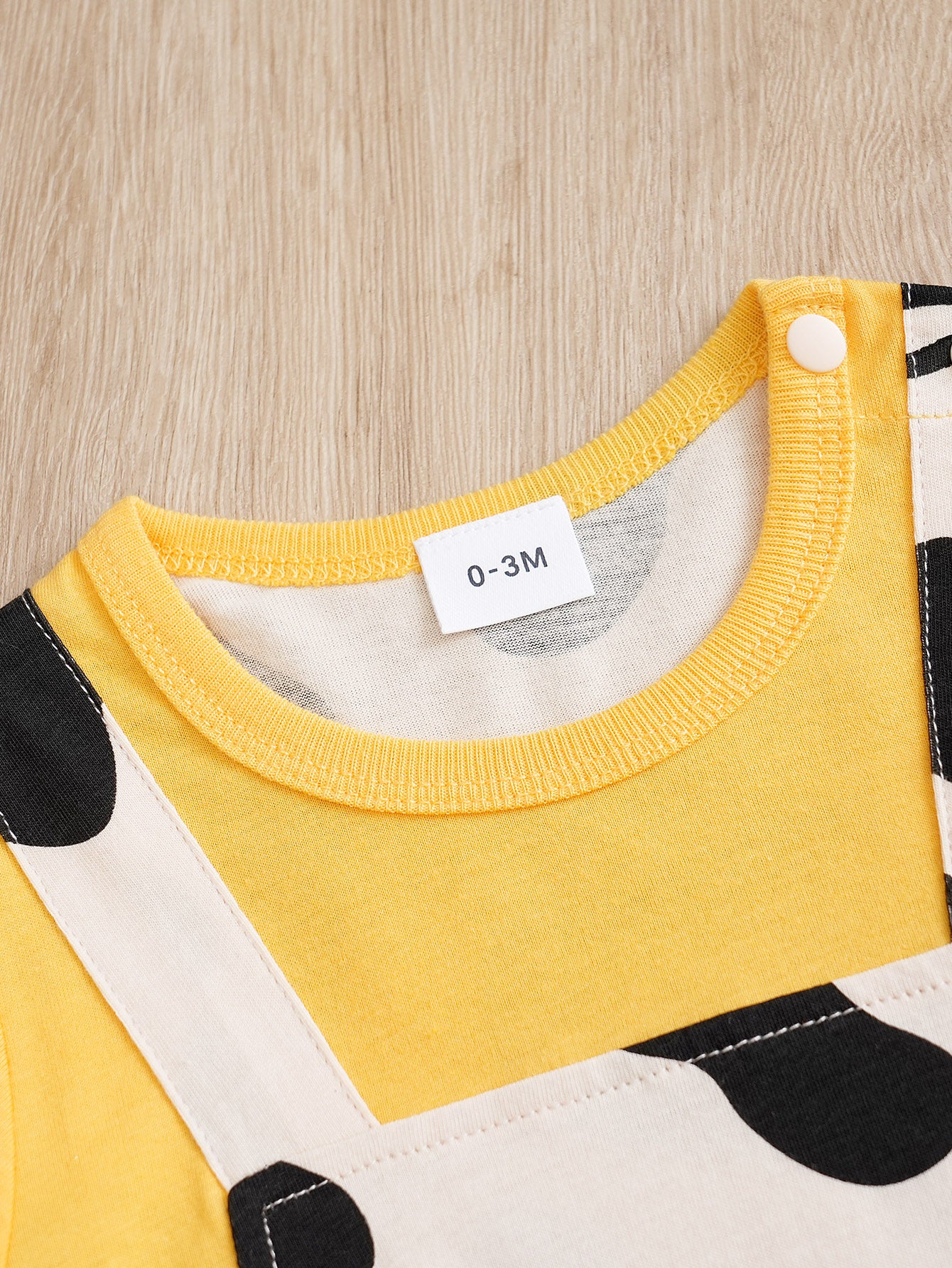 Yellow Infants Printed Cotton  Rompers