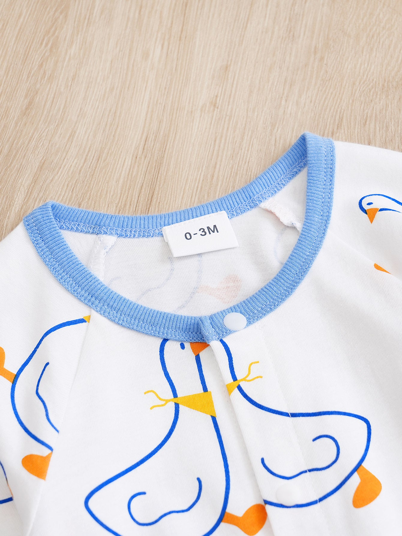 White Infants Printed Cotton Rompers