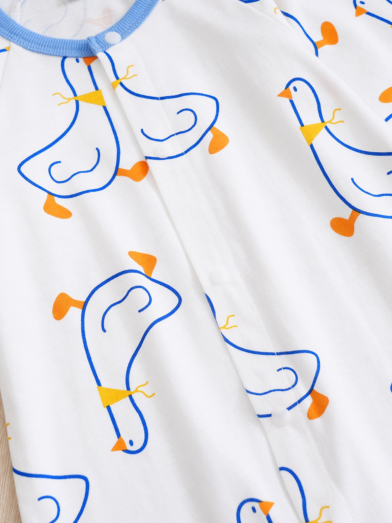 White Infants Printed Cotton Rompers