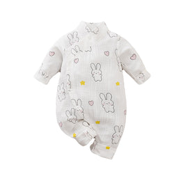 Girls Conversational Printed Pure Cotton Rompers