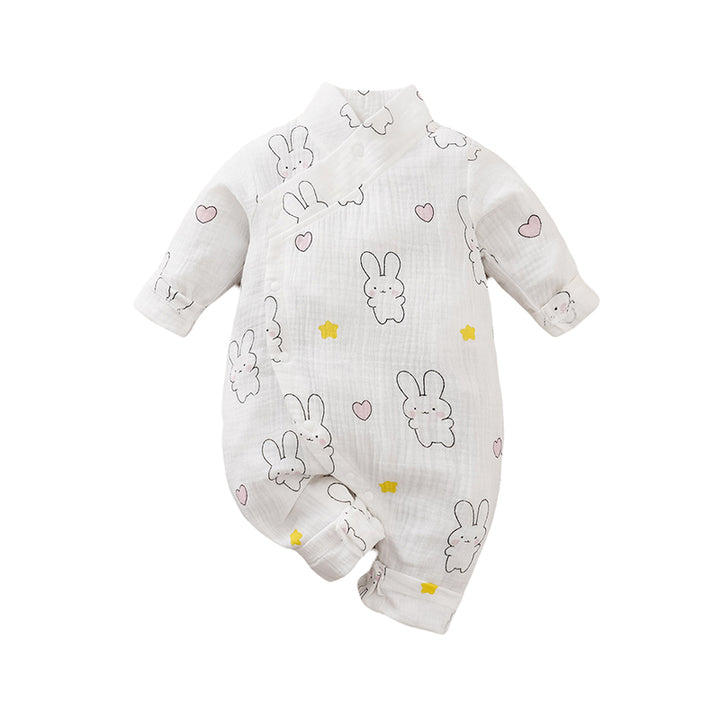 Girls Conversational Printed Pure Cotton Rompers