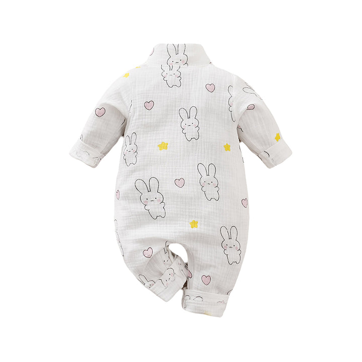 Girls Conversational Printed Pure Cotton Rompers