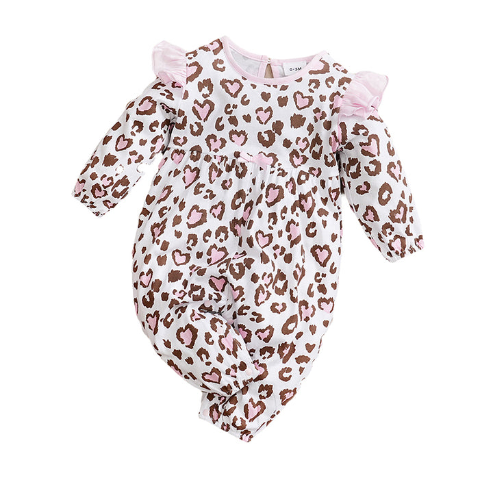 Infant Girls Conversational Printed Pure Cotton Rompers