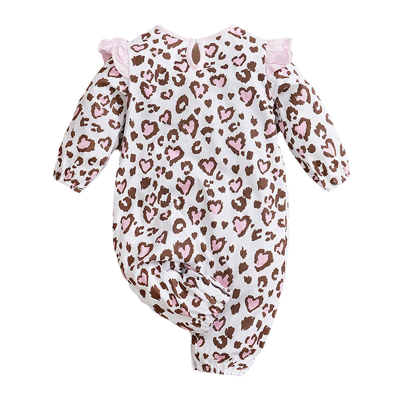 Infant Girls Conversational Printed Pure Cotton Rompers
