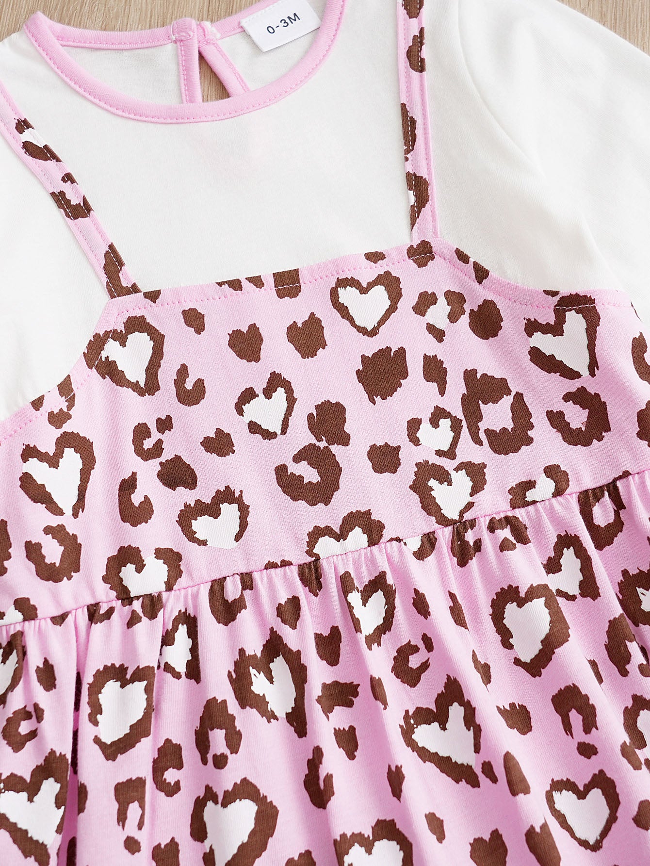 Infant Girls Pink Printed Pure Cotton Romper