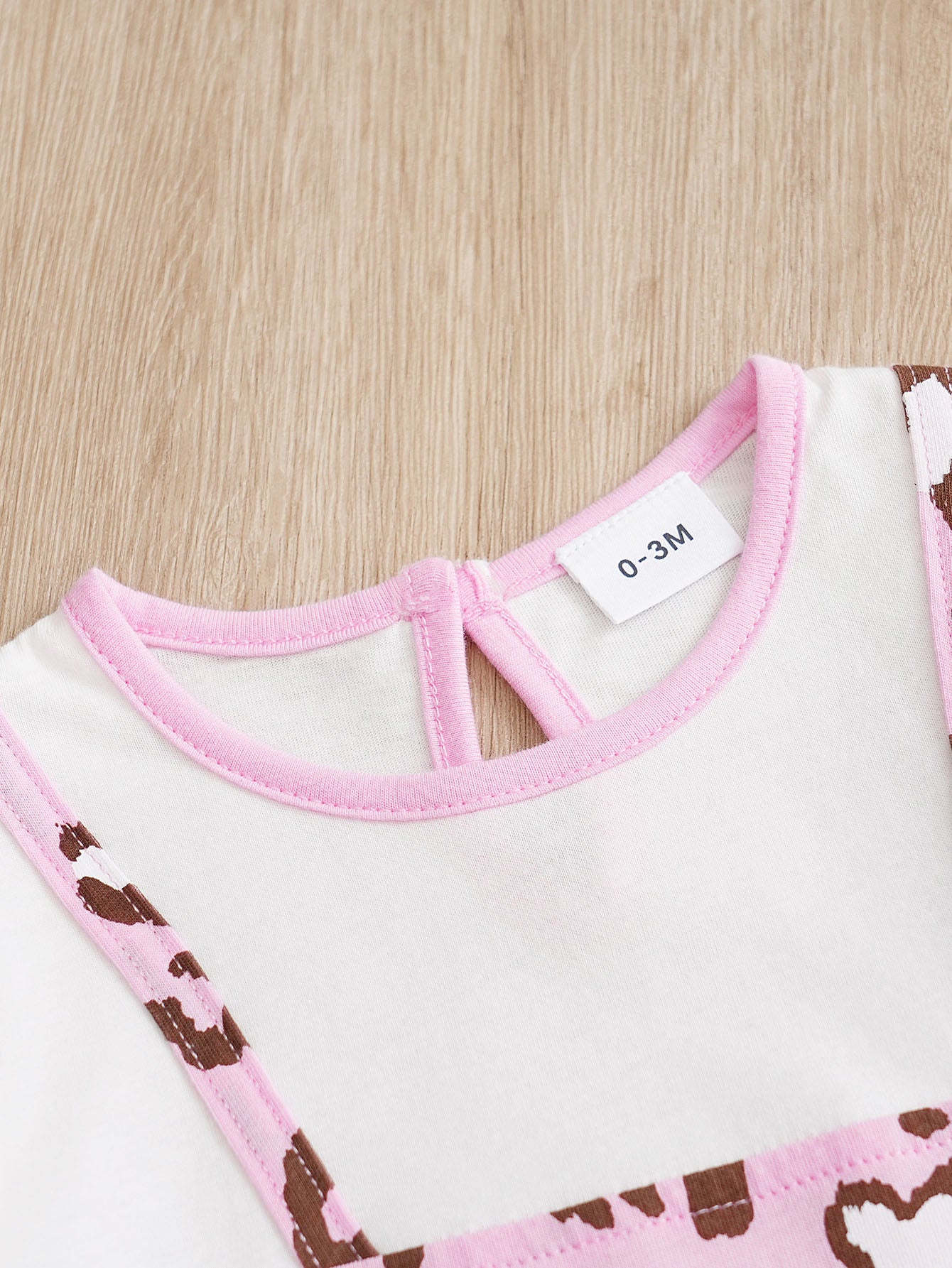 Infant Girls Pink Printed Pure Cotton Romper