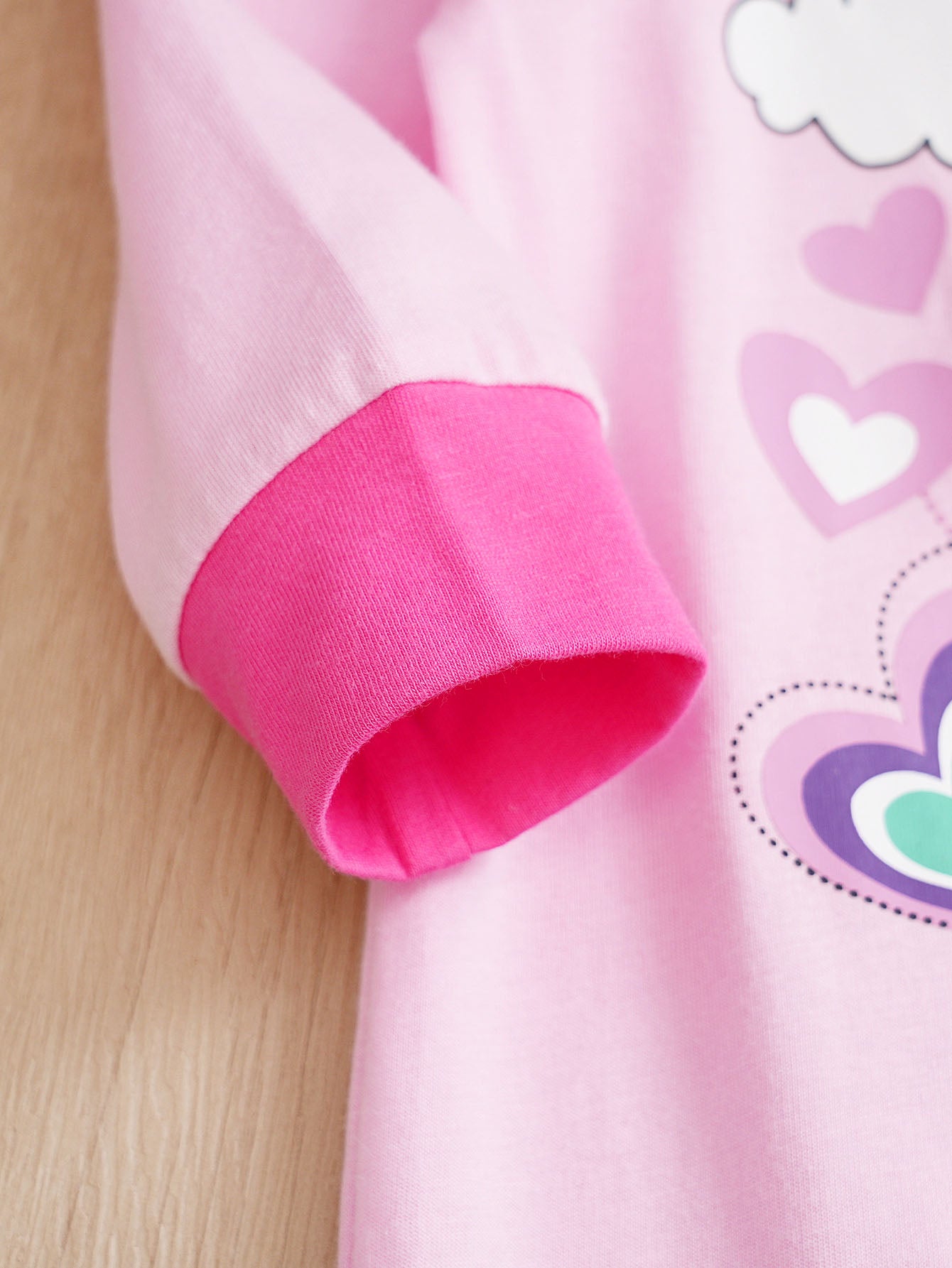 Pink Infants Printed Cotton Rompers