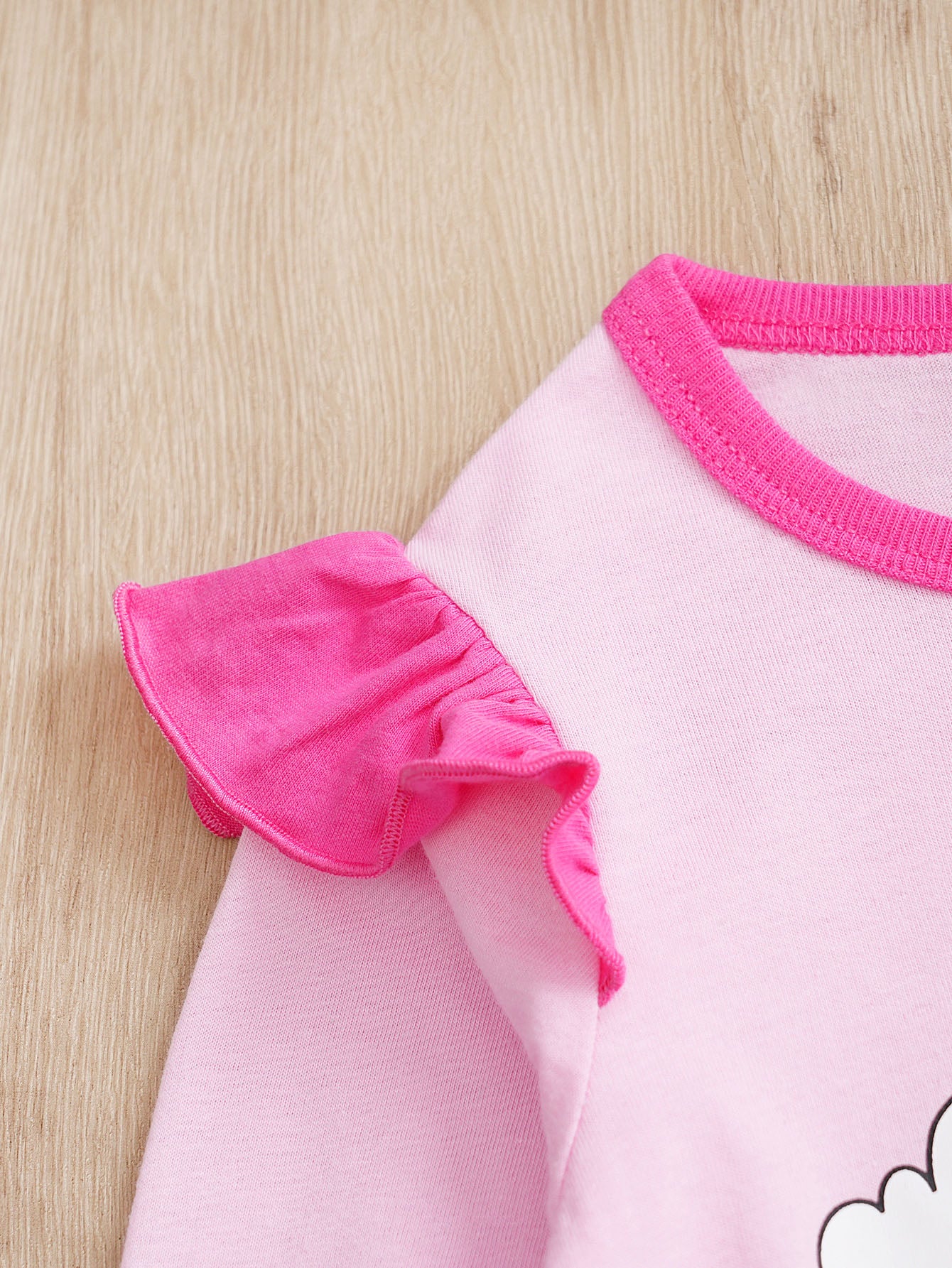 Pink Infants Printed Cotton Rompers