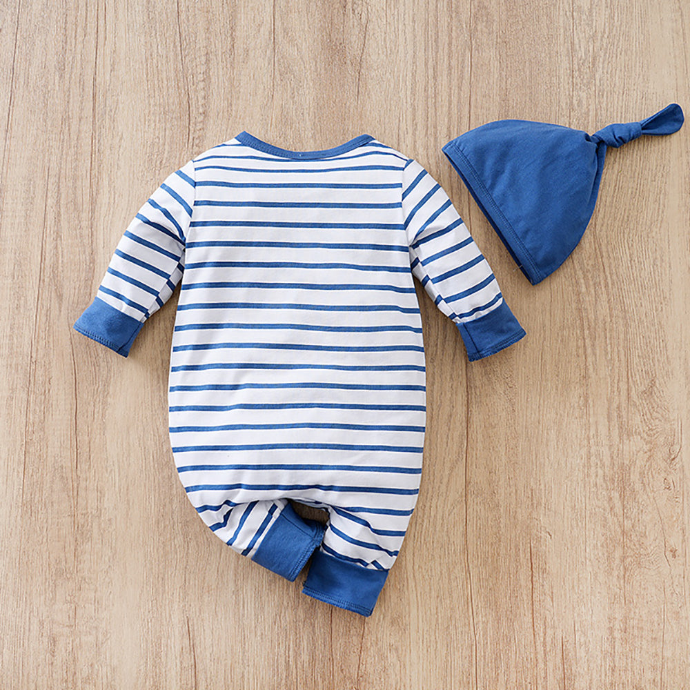 Infant Boys Striped Rompers