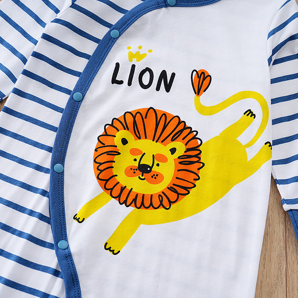 Infant Boys Striped Rompers