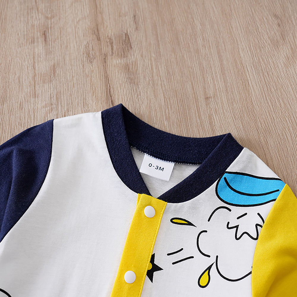Boys Printed Cotton Rompers
