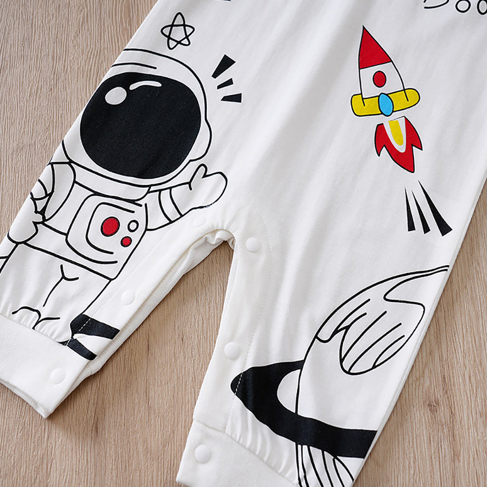 Boys Printed Cotton Rompers