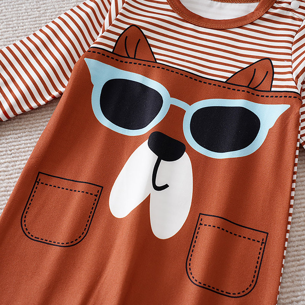 Infant Boys Printed Rompers
