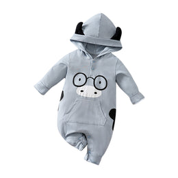 Boys Printed Cotton Rompers