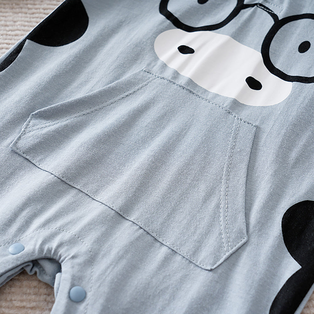 Boys Printed Cotton Rompers