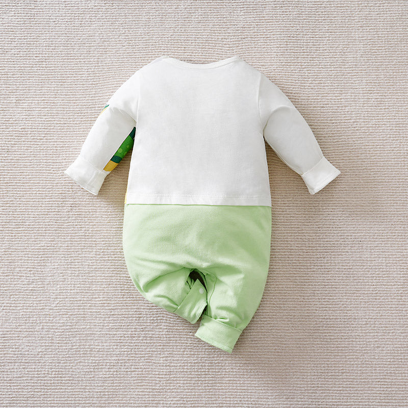 Infant Boys Printed Cotton Romper