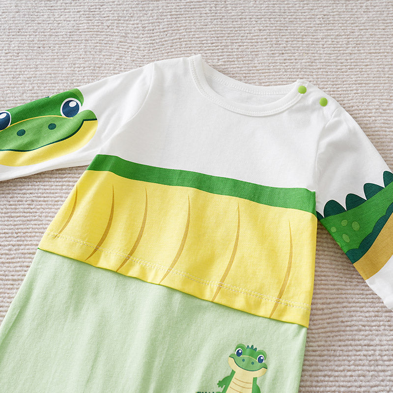 Infant Boys Printed Cotton Romper