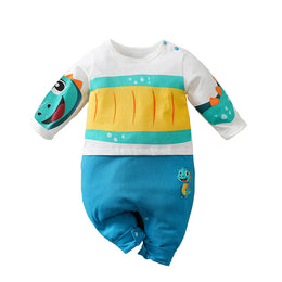 Infant Boys Printed Cotton Romper