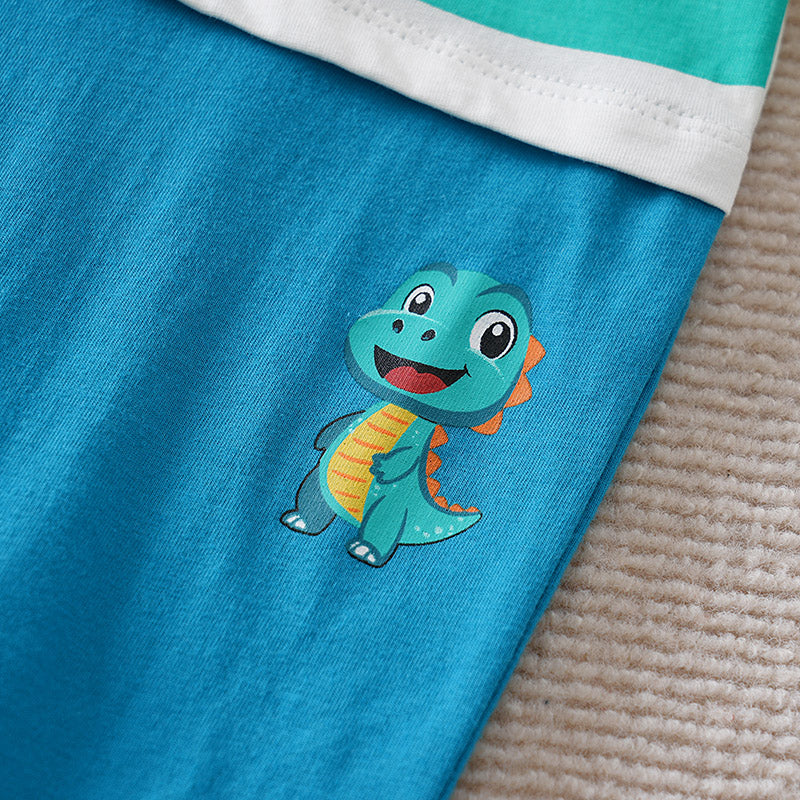 Infant Boys Printed Cotton Romper