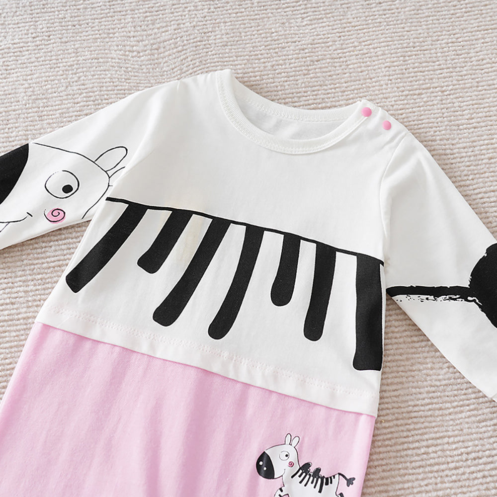 Girls Printed Rompers