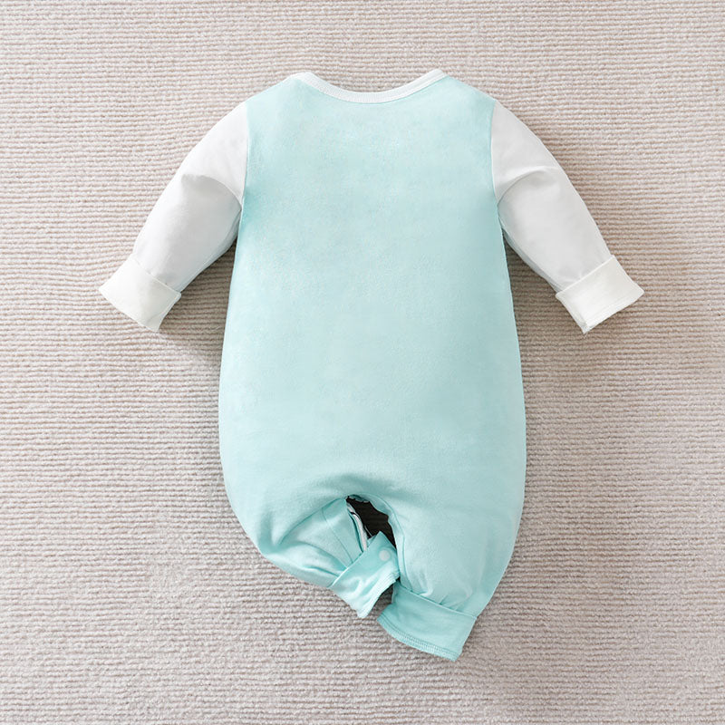 Infant Boys Printed Cotton Romper